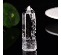 Solde d'énergie Spirit Stone 1 PC Natural Cristal Transparence Quartz Point Guérisseur Pierre Hexagonal Prismsobelisk Wand Traitement Pierre Accueil Décor pour la Relaxation et Le Stress