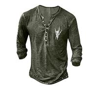 Solde Déstockage de Chemises pour Hommes Chemise Vintage Aztèque à Manches Longues Henley de Rue Impression 3D T-shirts Décontractés Légers Col en V T-Shirt à Col Rond Décontracté Pullover Lâche