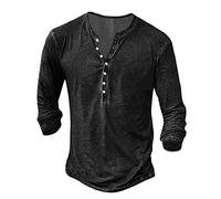 Solde Déstockage de Chemises pour Hommes Chemise Vintage Aztèque à Manches Longues Henley de Rue Impression 3D T-shirts Décontractés Légers Col en V T-Shirt à Col Rond Décontracté Pullover Lâche