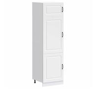 (SOLDE d'été)Armoire de cuisine/Colonne de cuisine - Pieds réglable - blanc bois d'ingénierie Aspect élégant*7652