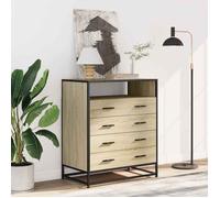 (SOLDE d'été) Commode - Décor salon/Dessus robuste - chêne sonoma 70 x 41 x 83,5 cm bois d'ingénierie *aspect pratique3509130