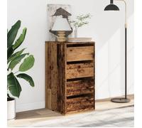 (SOLDE d'été) Commode - Décor salon/Dessus robuste - d'angle vieux bois 40 x 41 x 76 cm bois d'ingénierie *aspect pratique5896255