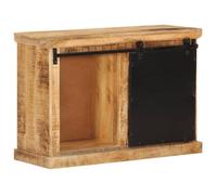 (SOLDE d'été) Placard/Buffet bas - Décor salon - 80 x 30 x 55 cm bois de manguier brut massif *aspect pratique7387797