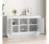(SOLDE d'été) Placard/Buffet bas - Décor salon - blanc 102 x 35 x 60 cm bois d'ingénierie *aspect pratique2752496