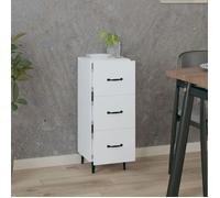 (SOLDE d'été) Placard/Buffet bas - Décor salon - blanc 34,5 x 34 x 90 cm bois d'ingénierie *aspect pratique9695581