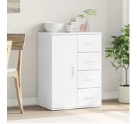 (SOLDE d'été) Placard/Buffet bas - Décor salon - blanc 59 x 39 x 80 cm bois d'ingénierie *aspect pratique6575235