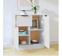 (SOLDE d'été) Placard/Buffet bas - Décor salon - Blanc 60 x 30 x 70 cm Bois d'ingénierie *aspect pratique8928401