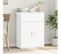(SOLDE d'été) Placard/Buffet bas - Décor salon - blanc 60 x 30 x 84 cm bois d'ingénierie *aspect pratique8003880