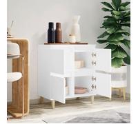 (SOLDE d'été) Placard/Buffet bas - Décor salon - Blanc 60 x 35 x 70 cm Bois d'ingénierie *aspect pratique2901492
