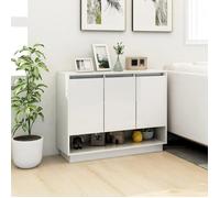 (SOLDE d'été) Placard/Buffet bas - Décor salon - Blanc 97 x 31 x 75 cm Bois d'ingénierie *aspect pratique7233715