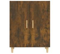 (SOLDE d'été) Placard/Buffet bas - Décor salon - Chêne fumé 70 x 34 x 90 cm Bois d'ingénierie *aspect pratique6550451