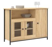 (SOLDE d'été) Placard/Buffet bas - Décor salon - chêne sonoma 100 x 35 x 75 cm bois d'ingénierie *aspect pratique6366127