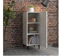 (SOLDE d'été) Placard/Buffet bas - Décor salon - Gris béton 34 5 x 34 x 90 cm Bois d'ingénierie *aspect pratique9952571
