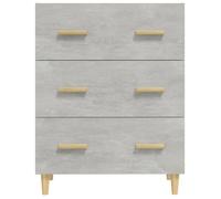 (SOLDE d'été) Placard/Buffet bas - Décor salon - Gris béton 70 x 34 x 90 cm Bois d'ingénierie *aspect pratique8315250