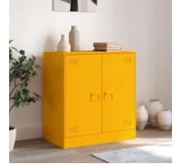 (SOLDE d'été) Placard/Buffet bas - Décor salon - jaune moutarde 67 x 39 x 73 cm acier *aspect pratique1637148