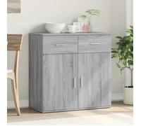 (SOLDE d'été) Placard/Buffet bas - Décor salon - sonoma gris 79 x 38 x 80 cm bois d'ingénierie *aspect pratique4658980