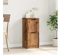 (SOLDE d'été) Placard/Buffet bas - Décor salon - vieux bois 30 x 30 x 70 cm bois d'ingénierie *aspect pratique1414389