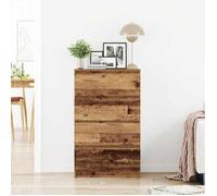 (SOLDE d'été) Placard/Buffet bas - Décor salon - vieux bois 60 x 35 x 98 5 cm bois d'ingénierie *aspect pratique1986590