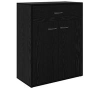 SOLDE D'HIVER®Buffet de Cuisine KENNETH - ENFILADE - Armoire Bas vitrine avec tiroir Chêne noir 60x30x75cm - Bois d'ingénierie - 630