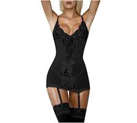Solde du Jour Dessous De Robe Blanche Lingerie Erothique Sexy Grossesse Tenue Noel Femme Chic Body sans Bretelles Femme sous Vetement Dentelle Mes Commandes Passées