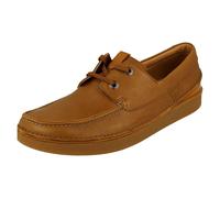 Solde Homme Oakland Soleil Par Clarks Cuir Lacet Chaussures Bateau Détail Prix