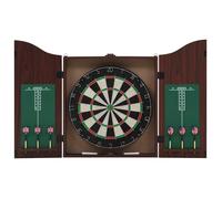 Solde - Mobilier Jeu de cibles professionnel Sisal avec armoire et 6 fléchettes DECO JA7117261