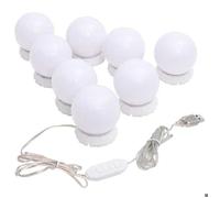 Solde - Mobilier Lampe de miroir avec 8 ampoules LED Blanc chaud et blanc froid DECO JA4877126