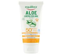 Solde Solaire, Aloe Vera Crème Solaire SPF 50+ Taille Voyage avec Aloe Vera Vera, Vitamine C et E, Huile d'Argan, Huile de Coco et Beurre de Karité, pour un bronzage sain et naturel, Résistant à l'eau