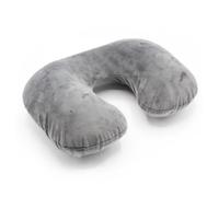 Soldela® Coussin de Voyage - Oreiller Cervical Gonflable Rapide (Bouton Pression breveté) + Housse 37x26 cm