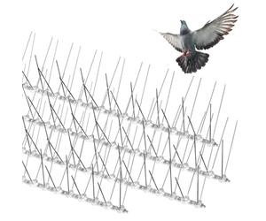 Soldela Lot de 4 - Pics Anti-Volatile - 2 Mètres Linéaire - 40 Pointes en éventail par Barrette.