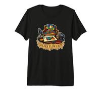 Solder Flow Calm Pièces Couleur Banc T-Shirt Haut de Gamme