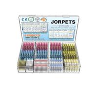 Solder Seal Wire Connectors Kit - Heat Shrink Waterproof Sleeves, 250/640 PCS Butt Splice Terminals | Electrical Splice, Marine, Automotive, RV, Boat Wiring, Home Electronics, DIY Projects, Repair