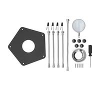 Soldering Holder Helping Hands Soldering PCB Holder with 3X Magnification High Light Transmittance Universal Arm Metal Base Plate for Watch Repair Circuit Repair Machining