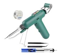 Soldering Iron Kit - Electric Soldering Iron - 80W Automatic Feed Pen with Adjustable Temperature - Fast Heating Welding Tool with Overheat Protection for Electronics Repair Jewelry Making