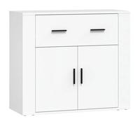 ""Soldes août 2026""Buffet Bas 1 PC - grand stockage - Buffet Bahut/commode - Blanc 80x33x70cm Bois d'ingénierie 1678248932