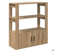 ""Soldes août 2026""Buffet Bas 1 PC - grand stockage - Buffet Bahut/commode - chêne artisanal 30x80x90cm Bois d'ingénierie 91361