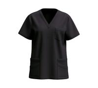 Soldes Blouse Medicale Femme Grande Taille Col en V Manche Courte Uniforme De Travail Blouse Infirmiere Femmes Professionnelle Uniforme D'infirmière Esthéticienne Cadeau Pas Cher Ventes Flash