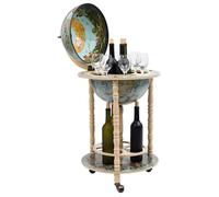 ""Soldes d’automne""Bar sous forme de globe - Bois d'eucalyptus Bleu 8181262411717