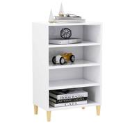 ""Soldes d’automne""Enfilade de rangement Blanc - Buffet bas Blanc - 57x35x90cm - Bois d’ingénierie 272 155796417052