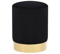 ""SOLDES d'Automne""Tabouret - Petit Fauteuil Salon pour chambre - Noir et doré Velours 28 x 36 cm - 28x36cm 317