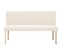 (SOLDES DEC)Banc d'entrée pour séjour - Banc 139,5 cm Crème Polyester 01_3048368