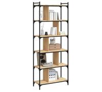 (SOLDES DEC)Bibliothèque - vidaXL - Meuble Étagère - support livres - 6 niveaux chêne sonoma 76x32x192 cm 01_3640285