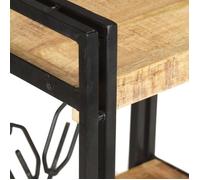 (SOLDES DEC)Bibliothèque - vidaXL - Meuble Étagère - support livres - à 3 niveaux 60x30x80 cm Bois de manguier massif 01_9621786