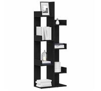 (SOLDES DEC)Bibliothèque - vidaXL - Meuble Étagère - support livres - Chêne noir 48x25,5x140 cm Bois d'ingénierie 01_3533831