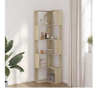 (SOLDES DEC)Bibliothèque - vidaXL - Meuble Étagère - support livres - d'angle à 5 niveaux chêne sonoma bois d'ingénierie 01_8511164