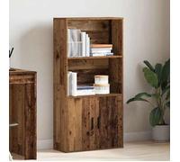 (SOLDES DEC)Bibliothèque - vidaXL - Meuble Étagère - support livres - vieux bois 60x24x120 cm bois d'ingénierie 01_7240169