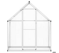 （SOLDES DEC)Serre avec cadre de base argent 169x58x195 cm aluminium - Serre de jardin - Protection hiver FR_5074112