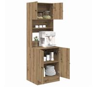 SOLDES D'HIVER®Buffet bahut Placard de rangement - Marron Buffet de cuisine 2 pcs - chêne artisanal - 60 x 50 x 180 cm - 47856