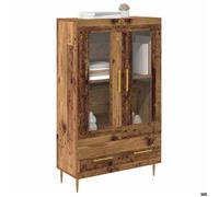 SOLDES D'HIVER®Buffet bahut Placard de rangement - Marron Haut Armoire avec tiroir - Bois Ancien - 69,5 x 31 x 115 cm - 34984