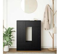 SOLDES D'HIVER®Buffet bahut Placard de rangement - Noir Buffet avec tiroirs et portes chêne noir 73x31x90 cm - 41052